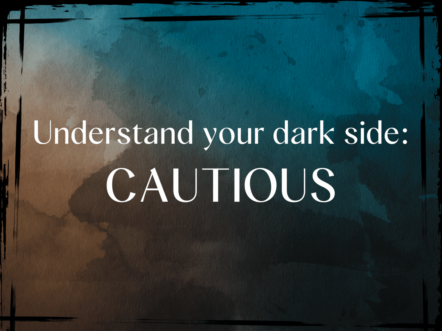 The dark sides of personality is measured in the Hogan Development Survey. Know your dark side. Coaching the Cautious.
